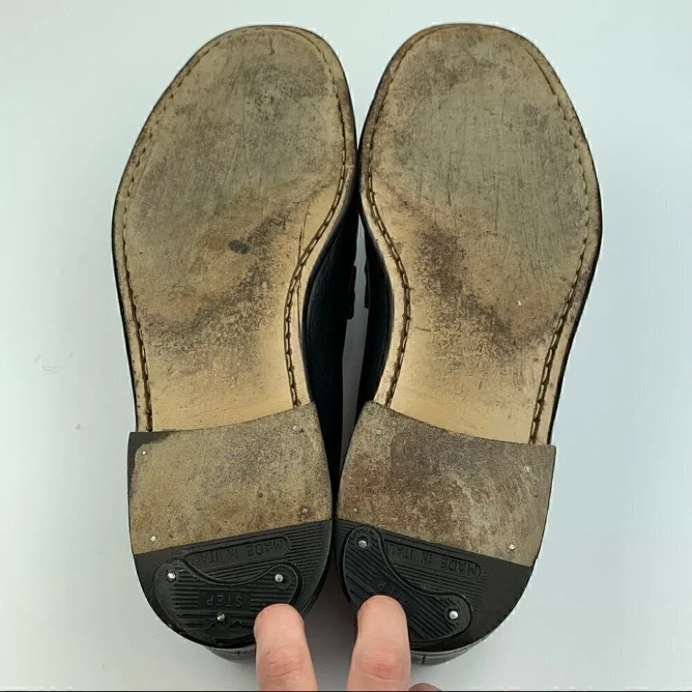 Allen Edmonds Bergamo loafers 10.5 E black Italian